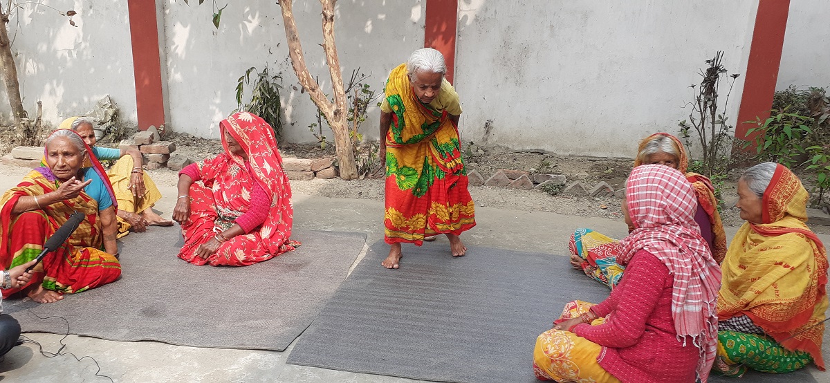 जानकी वृद्धाश्रममा आमाहरू। तस्बिरः नेहा झा/सेतोपाटी